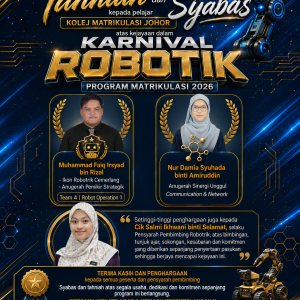 Karnival Robotik Program Matrikulasi 2026